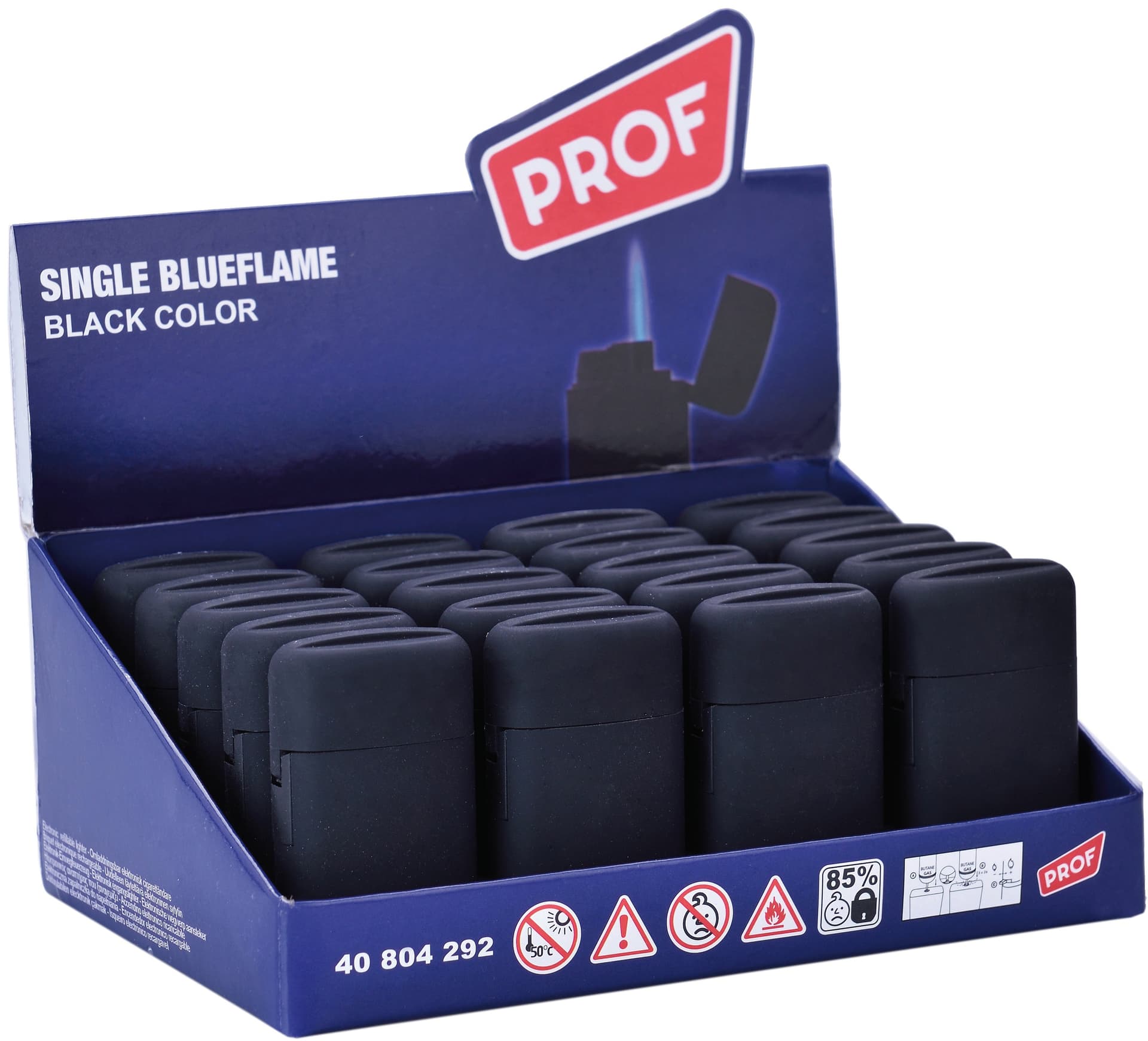 Accendino Fiamma Blu Black Jetflame Col. Nero 20.00 Pz in Accendini BricoGo - Marano di Napoli, commercioVirtuoso.it