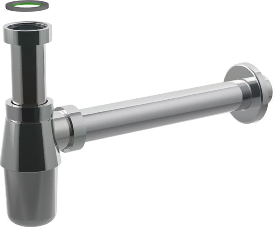 Sifone Scarico a Bottiglia Ottone Attacco Piletta 1 Ø 26 x 250 mm BON