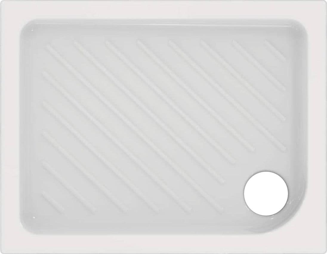 Piatto Doccia Rettangolare in Ceramica Modello Gemma 2 H 7 Cm 80 x 100 CEI