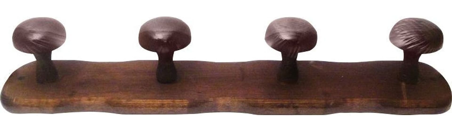 Appendiabito in Legno Scuro 3 Posti Cm 36 x 9 H