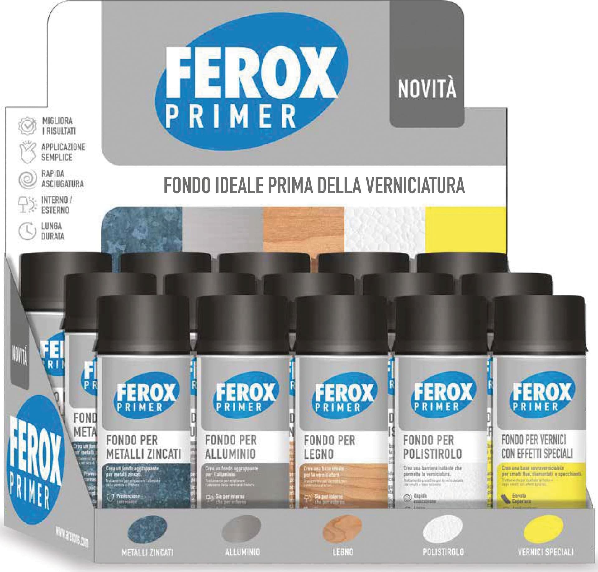 Ferox Fondi Espositore Misura To Pz. 15 Arexons