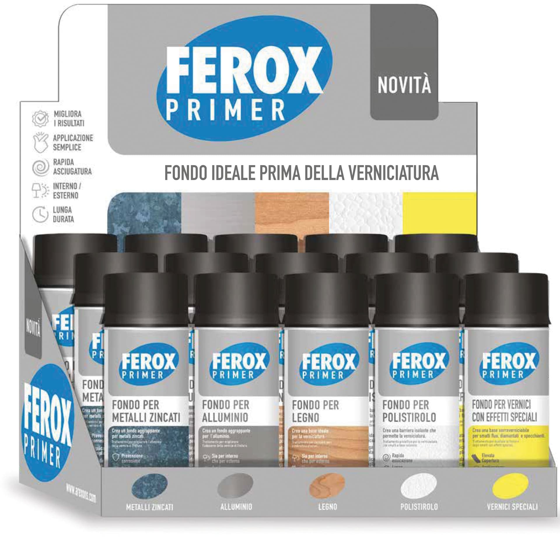 Ferox Fondi Espositore Misura To Pz. 15 Arexons