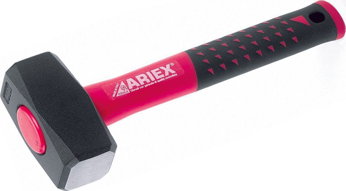 Mazzetta per Muratore Manico in Fibra di Vetro Double Grip Gr. 1.000 Ariex