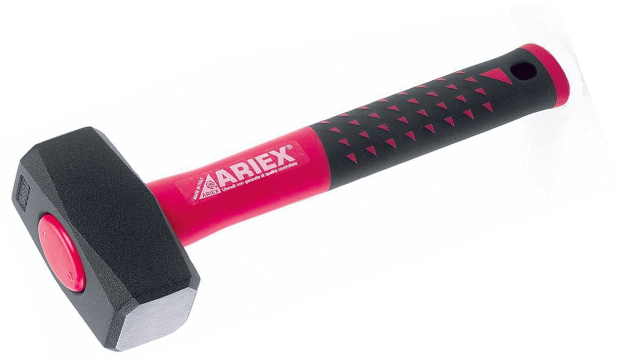 Mazzetta per Muratore Manico in Fibra di Vetro Double Grip Gr. 1.000 Ariex