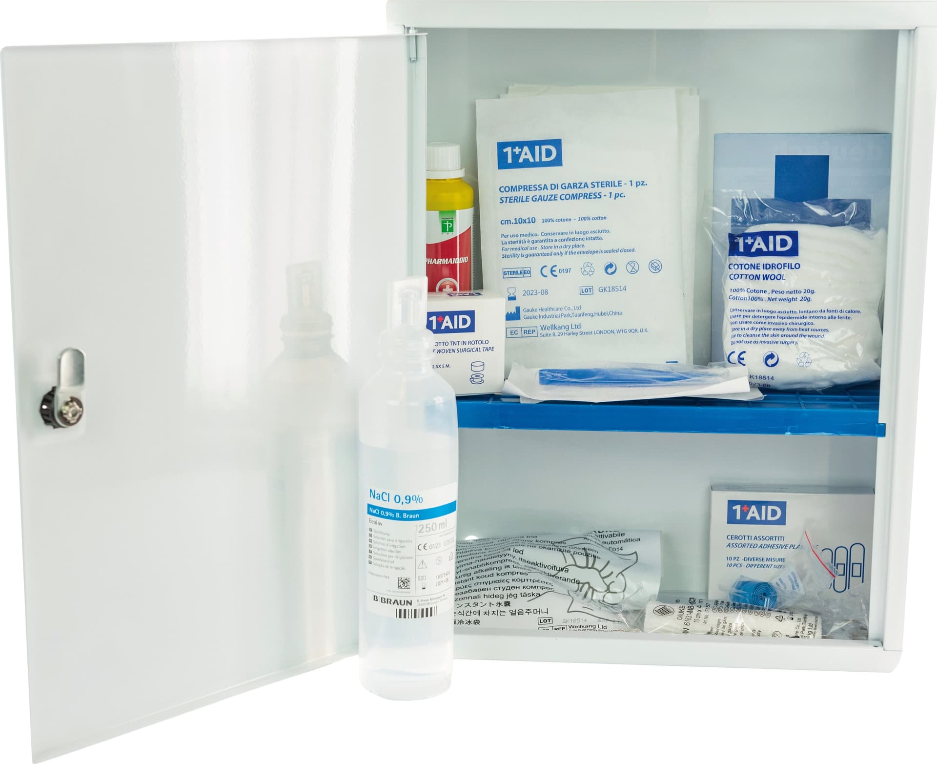 Armadietto Pensile Pronto Soccorso in Metallo Cm 30 x 14X37 H ALLEG.2