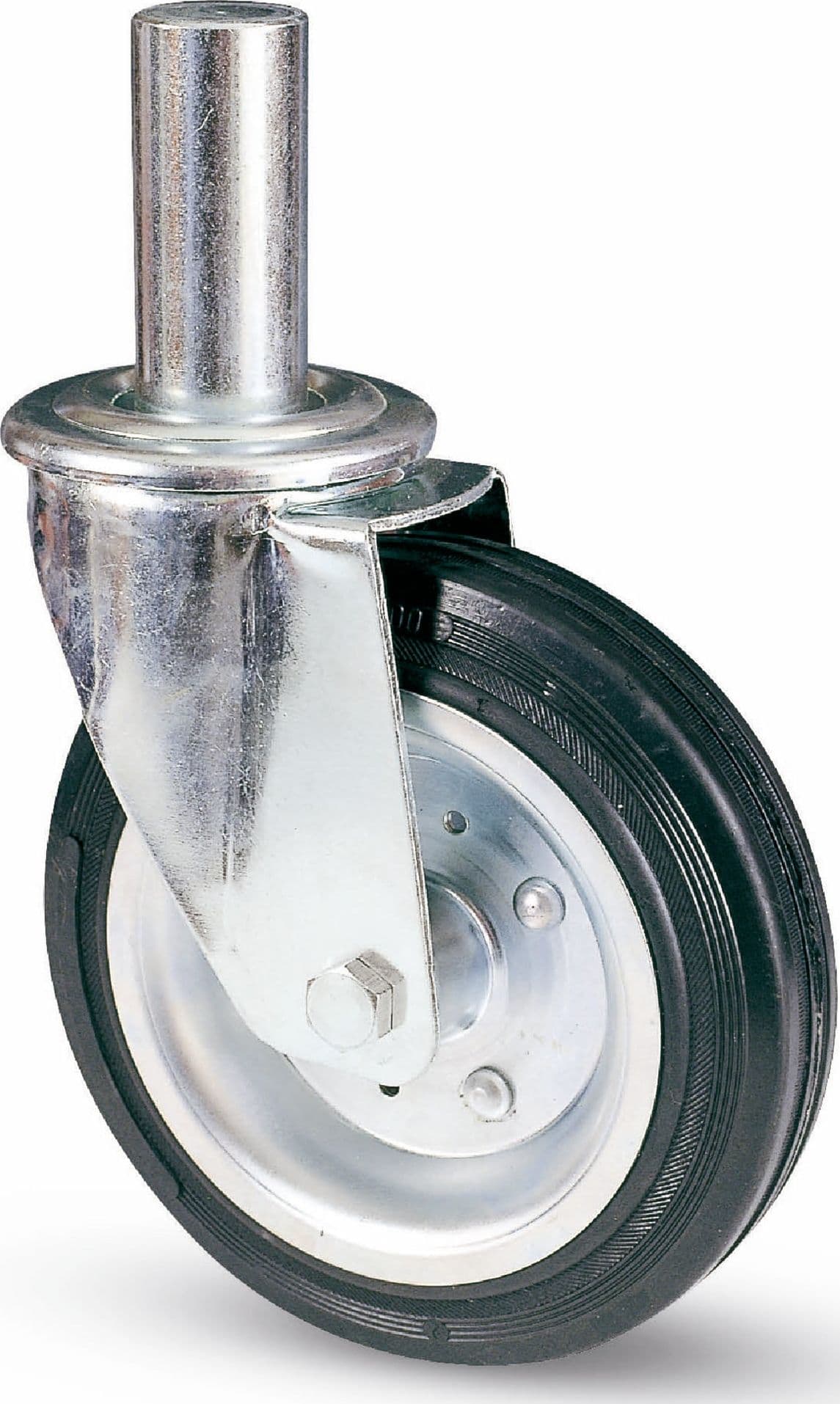 Ruota Girevole per Ponteggi ART.80BI Mm 200 Perno Mm 40 x 190 Avo