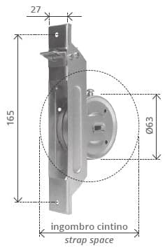 Avvolgitore Semincasso Mt. 5,5 (Interasse Mm. 165) in Accessori per finestre BricoGo - Marano di Napoli, commercioVirtuoso.it