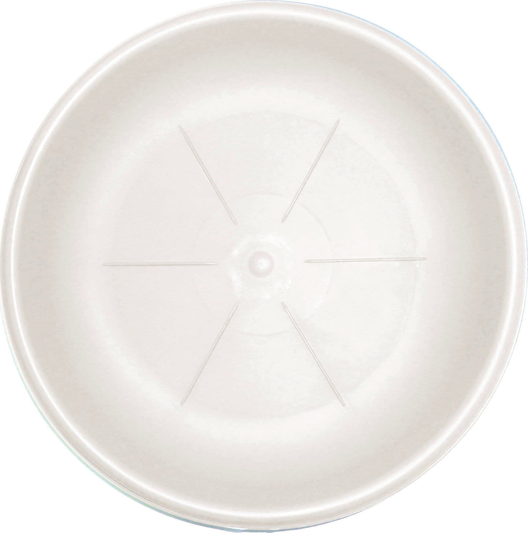 Sottovaso Tondo Terra Fly Hedera Colore Bianco Ø Cm 26 Bama