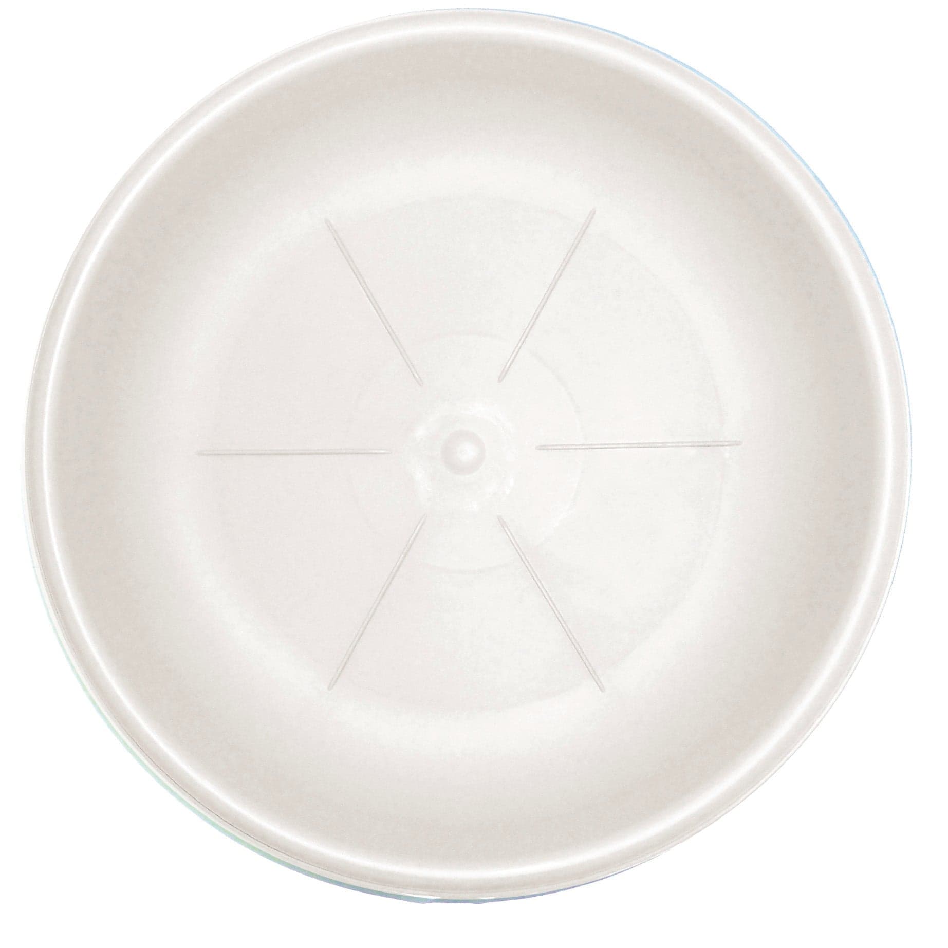 Sottovaso Tondo Terra Fly Hedera Colore Bianco Ø Cm 26 Bama