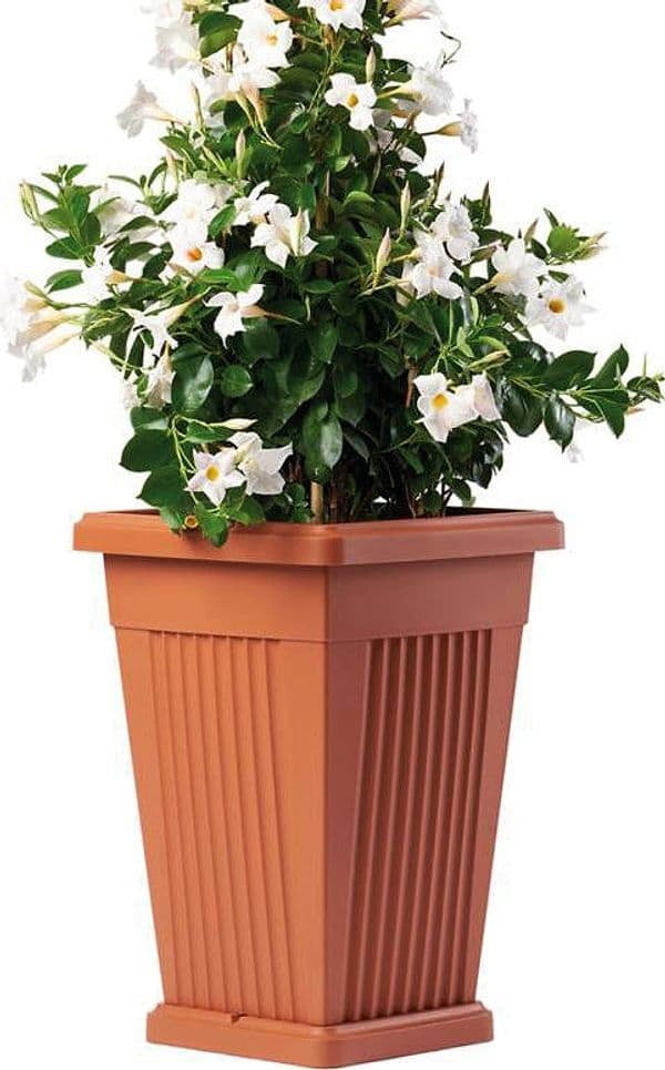 Bama Vaso Piramide Col. Terracotta Cm. 40X40X59 H in Vasi tradizionali BricoGo - Marano di Napoli, commercioVirtuoso.it