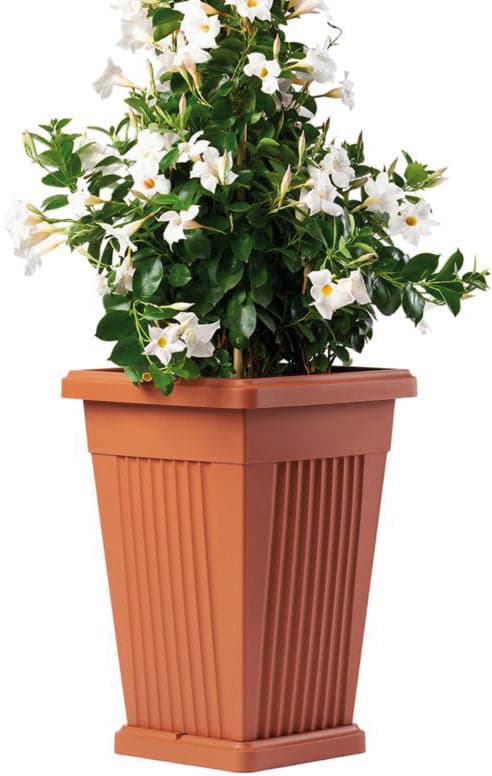 Bama Vaso Piramide Col. Terracotta Cm. 40X40X59 H in Vasi tradizionali BricoGo - Marano di Napoli, commercioVirtuoso.it