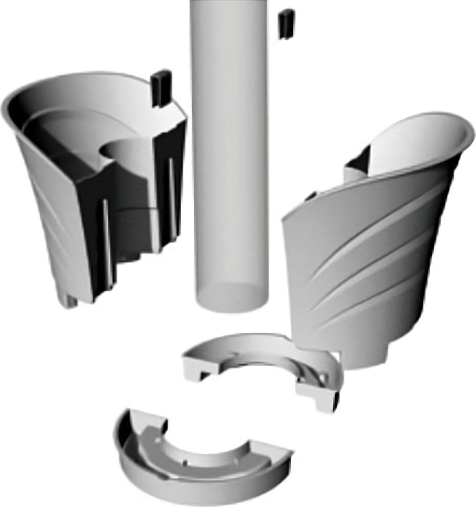 Bama Vaso Tulipano Set 2 Vasi Col. Bianco Cm. 34,5X19X30 H in Vasi tradizionali BricoGo - Marano di Napoli, commercioVirtuoso.it