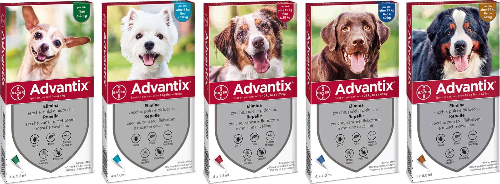 Antiparassitario Advantix (4 Pipette) per Cani 4÷10 kg Bayer