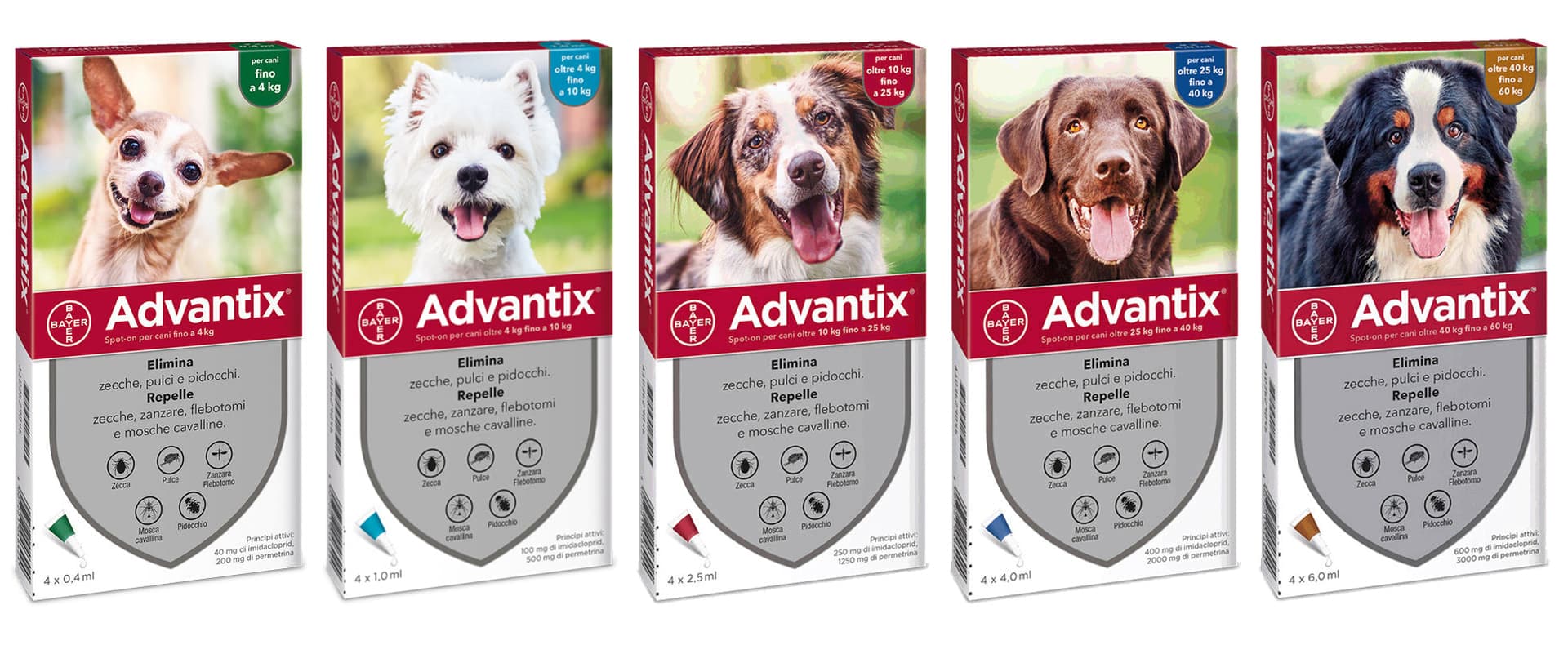 Antiparassitario Advantix (6 Pipette) per Cani 4÷10 kg Bayer