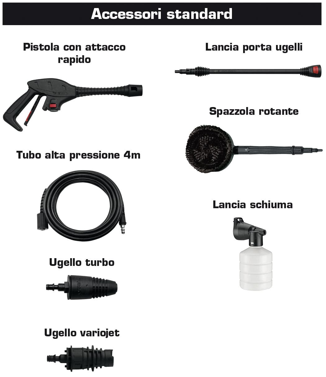 Lavorwash Idropulitrice Ad Acqua Fredda Fury Plus 120 1.700 W Con Avvolgicavo E Spazzola Rotante in Idropulitrici BricoGo - Marano di Napoli, commercioVirtuoso.it