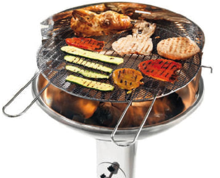 Ompagrill Barbecue Inox Venus 480 Pro System Griglia Acciaio Cromato Ø Cm. 44 - H Cm. 89 in Barbecue a carbone BricoGo - Marano di Napoli, commercioVirtuoso.it
