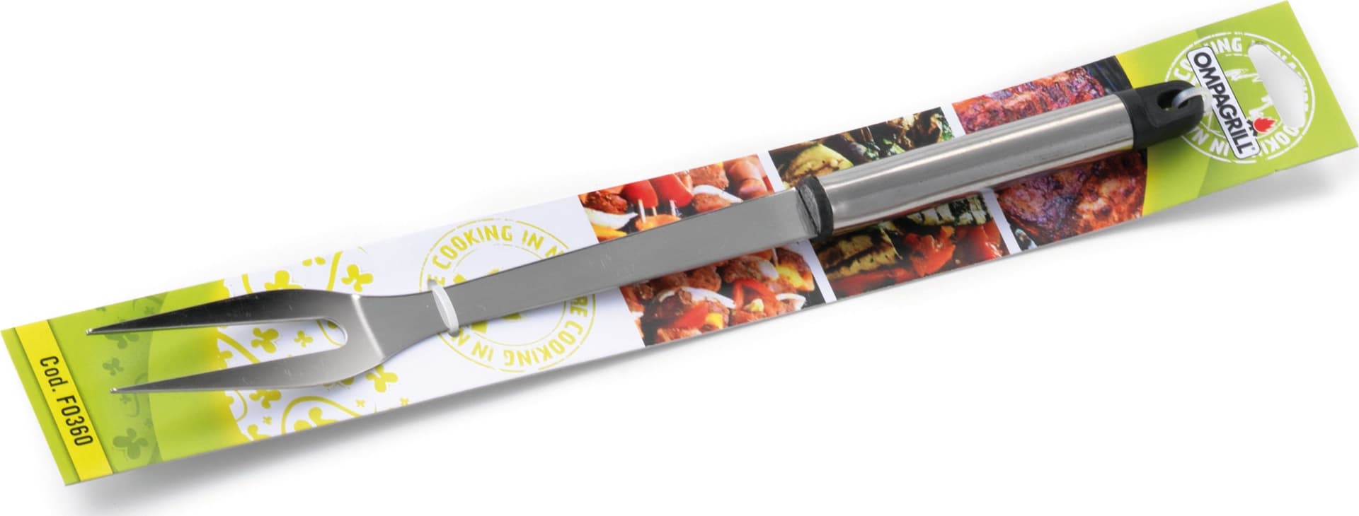Forchettone in Acciaio Inox per Barbecue Cm 36 Ompagrill