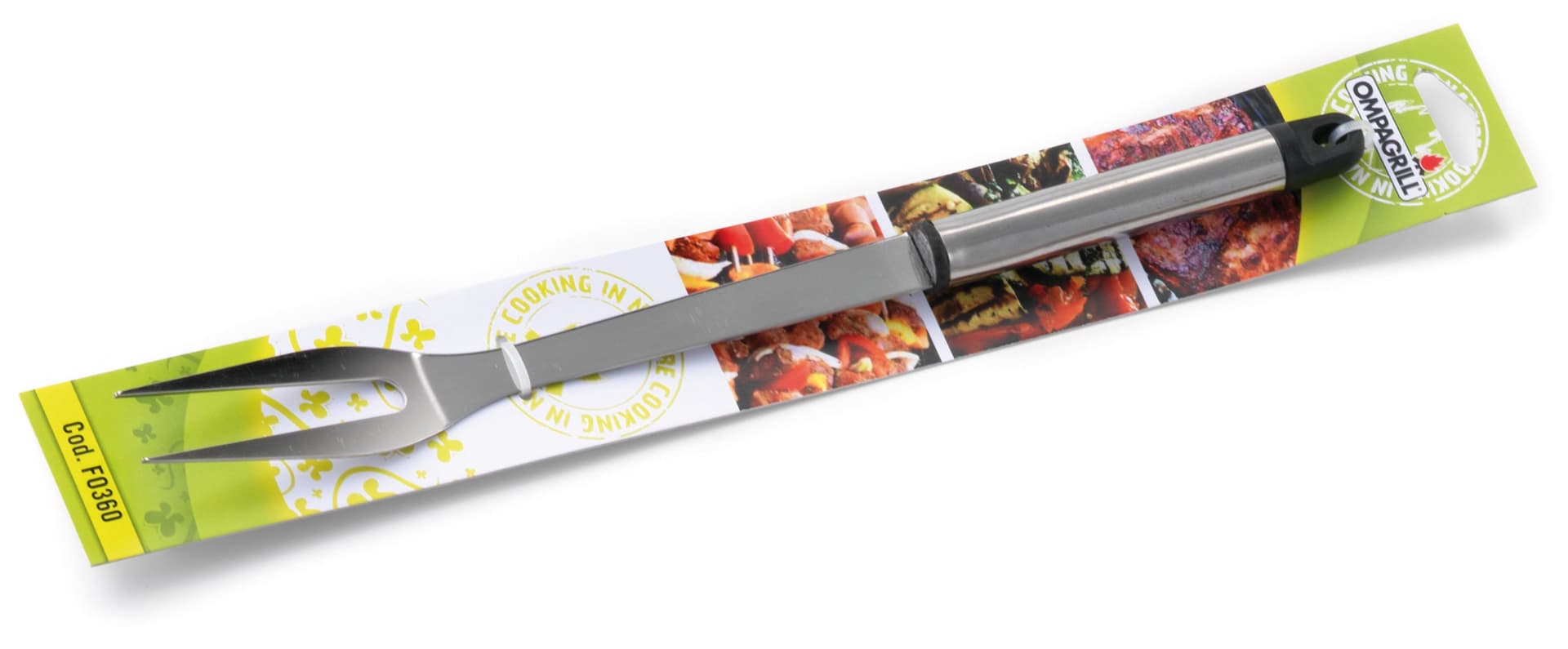 Forchettone in Acciaio Inox per Barbecue Cm 36 Ompagrill