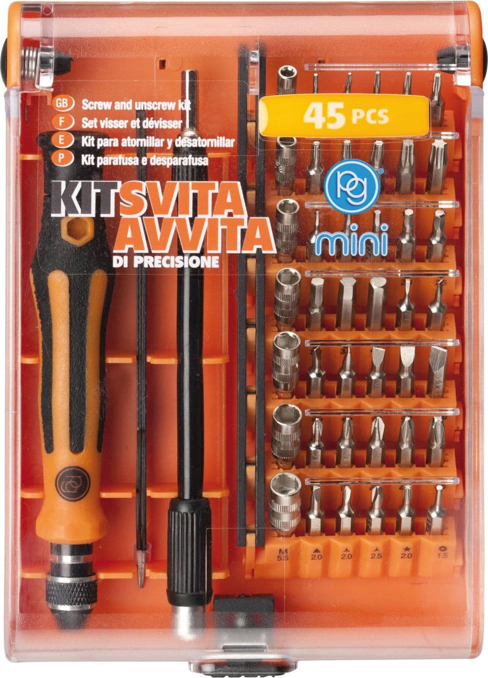 Poggi Kit Svita E Avvita Di Precisione 45 Pezzi Art. M.8775 in Set cacciaviti BricoGo - Marano di Napoli, commercioVirtuoso.it