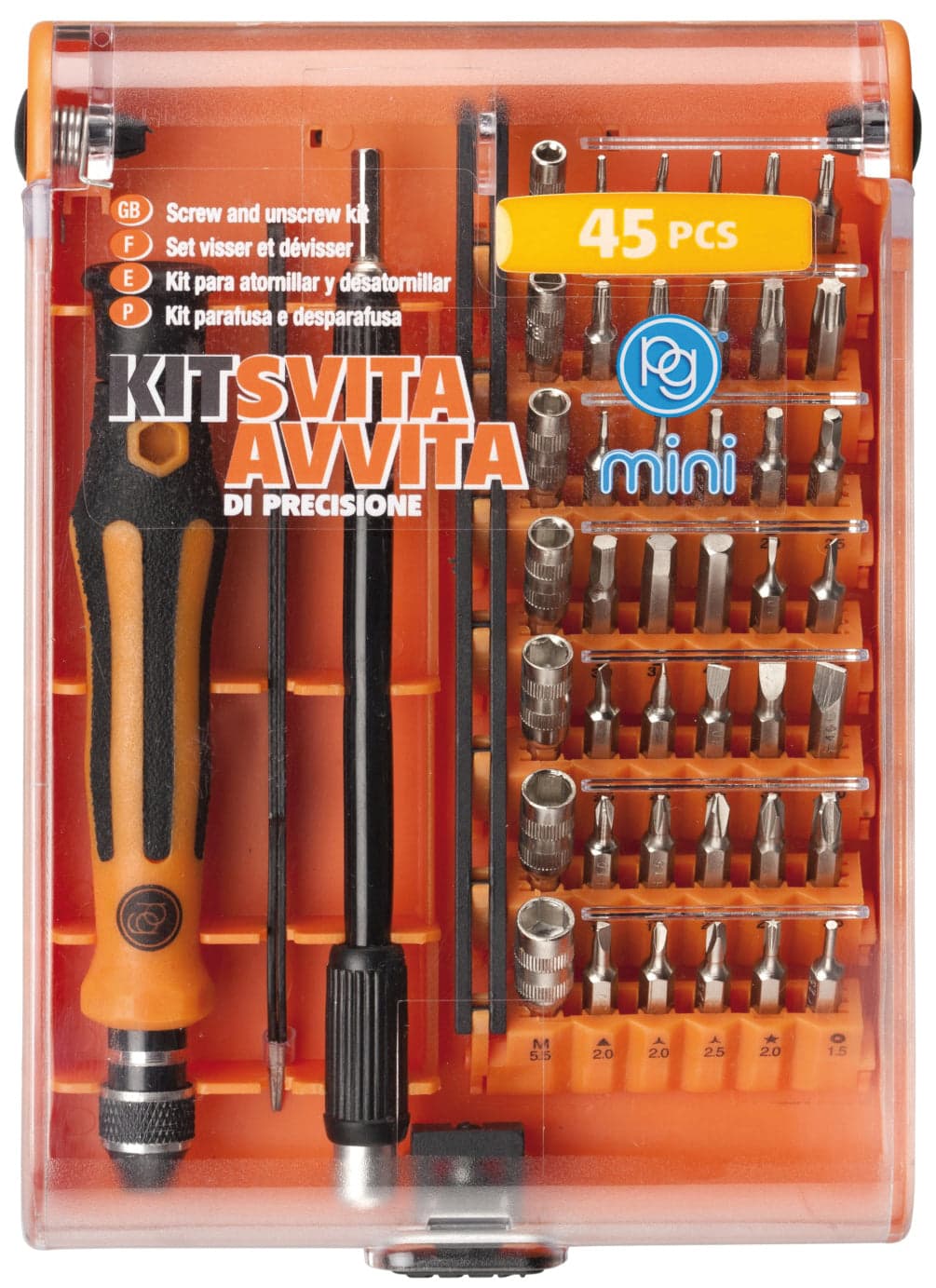 Poggi Kit Svita E Avvita Di Precisione 45 Pezzi Art. M.8775 in Set cacciaviti BricoGo - Marano di Napoli, commercioVirtuoso.it