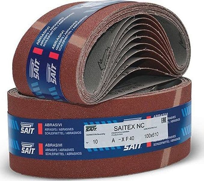 Nastro Abrasivo Saitex Nc Mm 75 x 457 Grana 40 10 Pezzi Sait