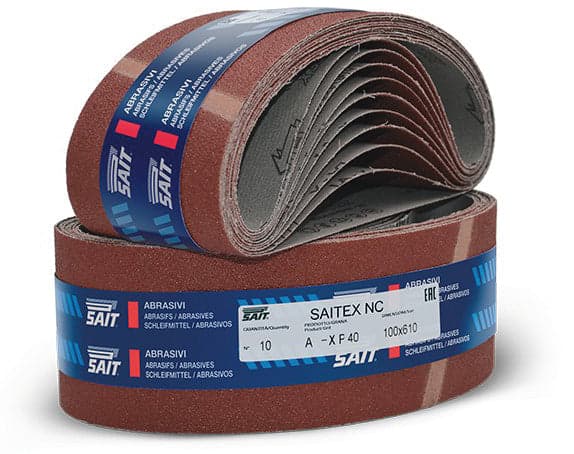 Nastro Abrasivo Saitex Nc Mm 75 x 457 Grana 100 10 Pezzi Sait