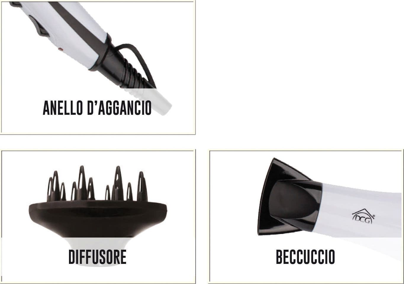 Dcg Asciugacapelli Con Diffusore 1.800/2.000 W Col. Arancione - 2 Velocitãe, 2 Temperature in Asciugacapelli BricoGo - Marano di Napoli, commercioVirtuoso.it