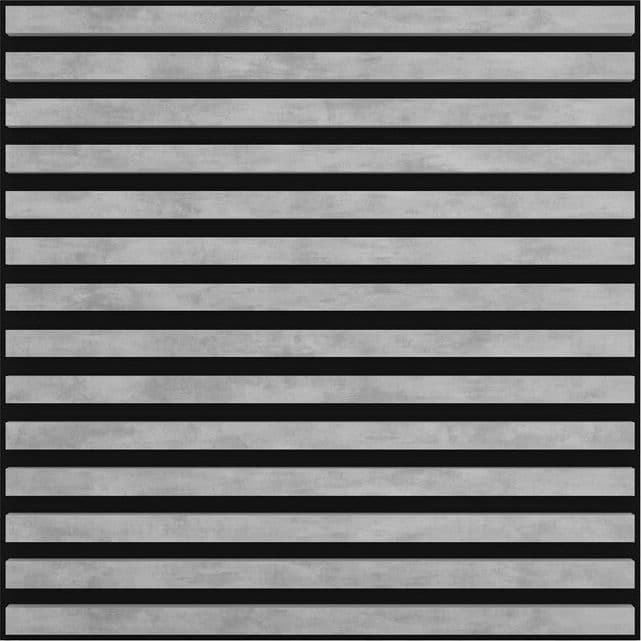 Pannello Fonoassorbente Argento 60 x 1,8 x 60 cm 4 Pezzi