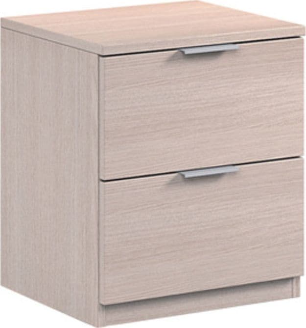 Kit Comodino 2 Cassetti 46 x 38 x 34 Rovere Chiaro Fores Habitat