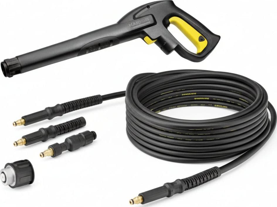 Kit Tubo + Pistola per Idropulitrice Tubo 12 m + Pistola Quick Connect