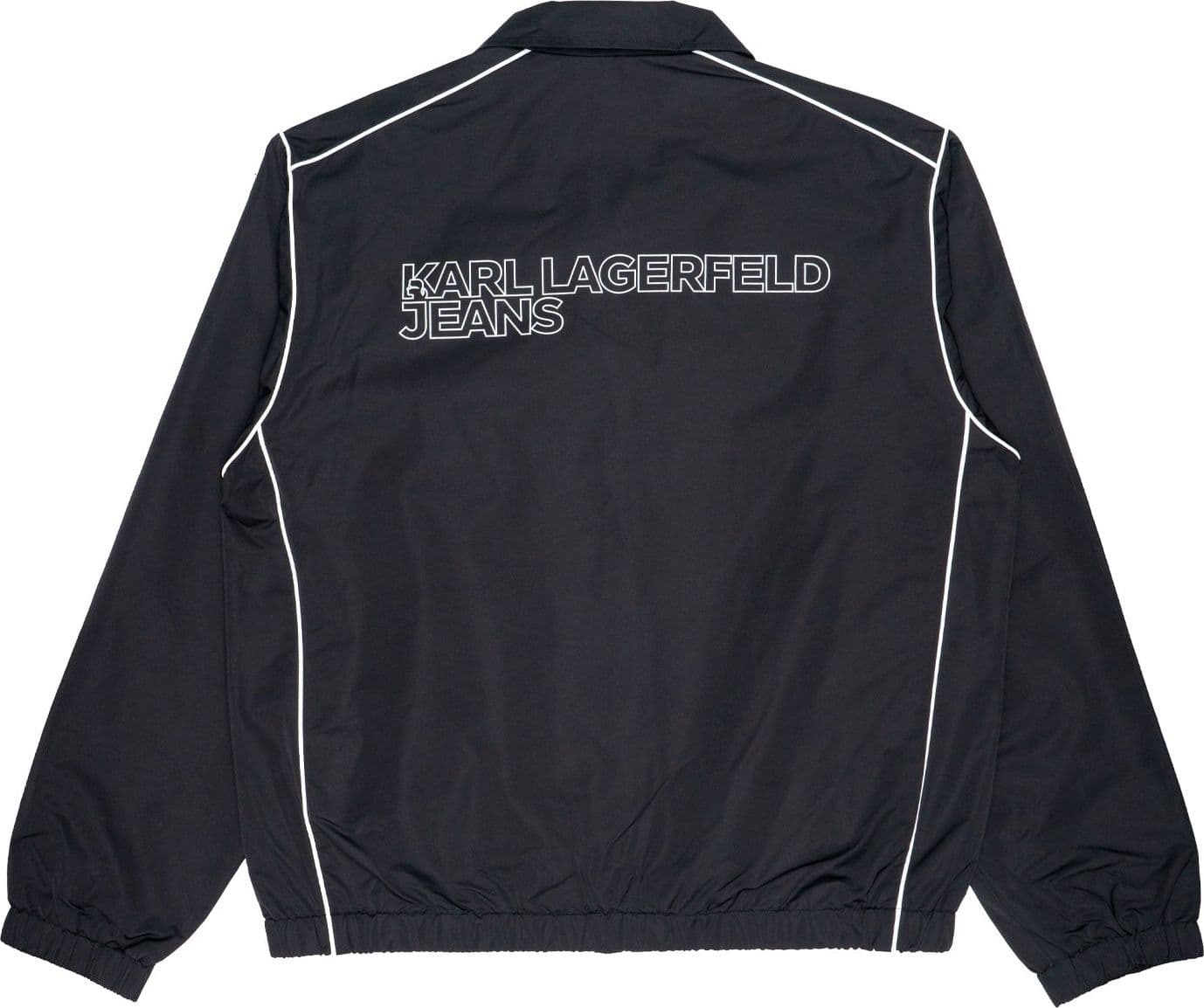 KARL LAGERFELD Jacket Uomo Karl Lagerfeld Zip Up Piping Black da uomo in Giacche sportive e tecniche Drestige - Casamassima, commercioVirtuoso.it