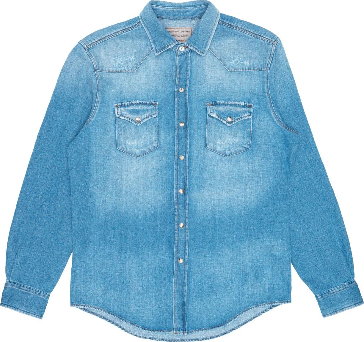 MESSAGERIE Camicia Denim Uomo Messagerie Plumber Bleach da uomo