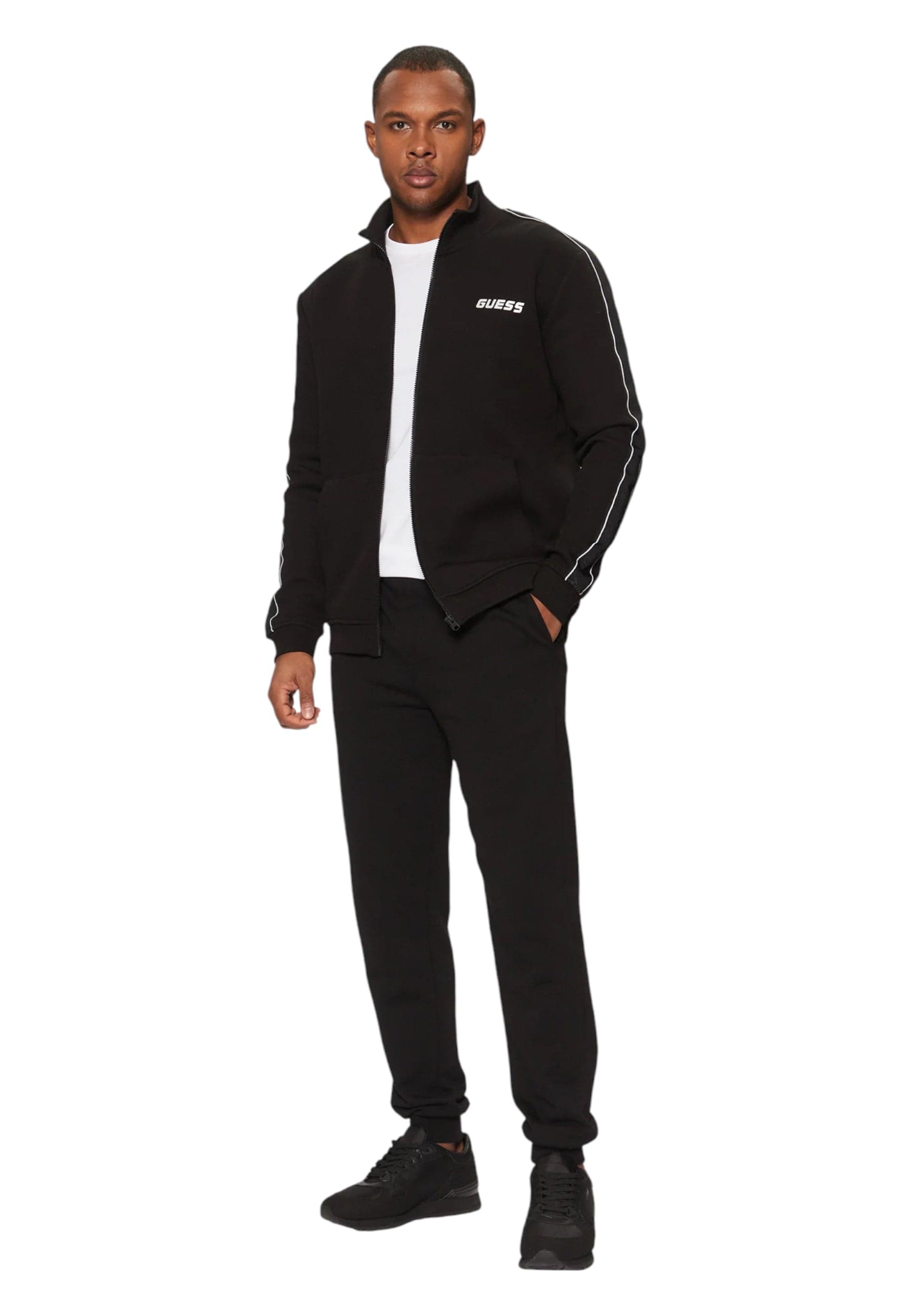 GUESS ACTIVEWEAR Felpa Uomo Guess Activewear Full zip da uomo in Felpe senza cappuccio Drestige - Casamassima, commercioVirtuoso.it