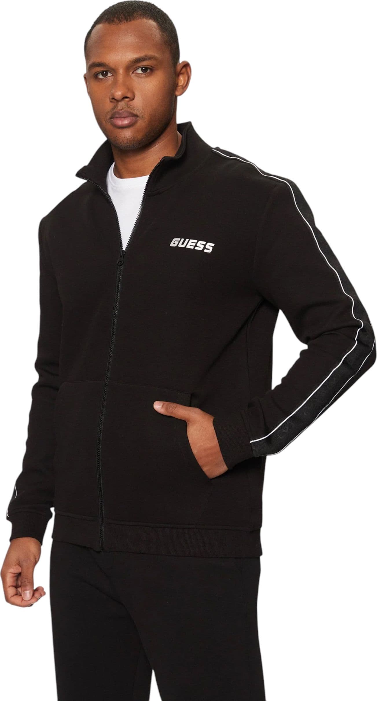 GUESS ACTIVEWEAR Felpa Uomo Guess Activewear Full zip da uomo in Felpe senza cappuccio Drestige - Casamassima, commercioVirtuoso.it