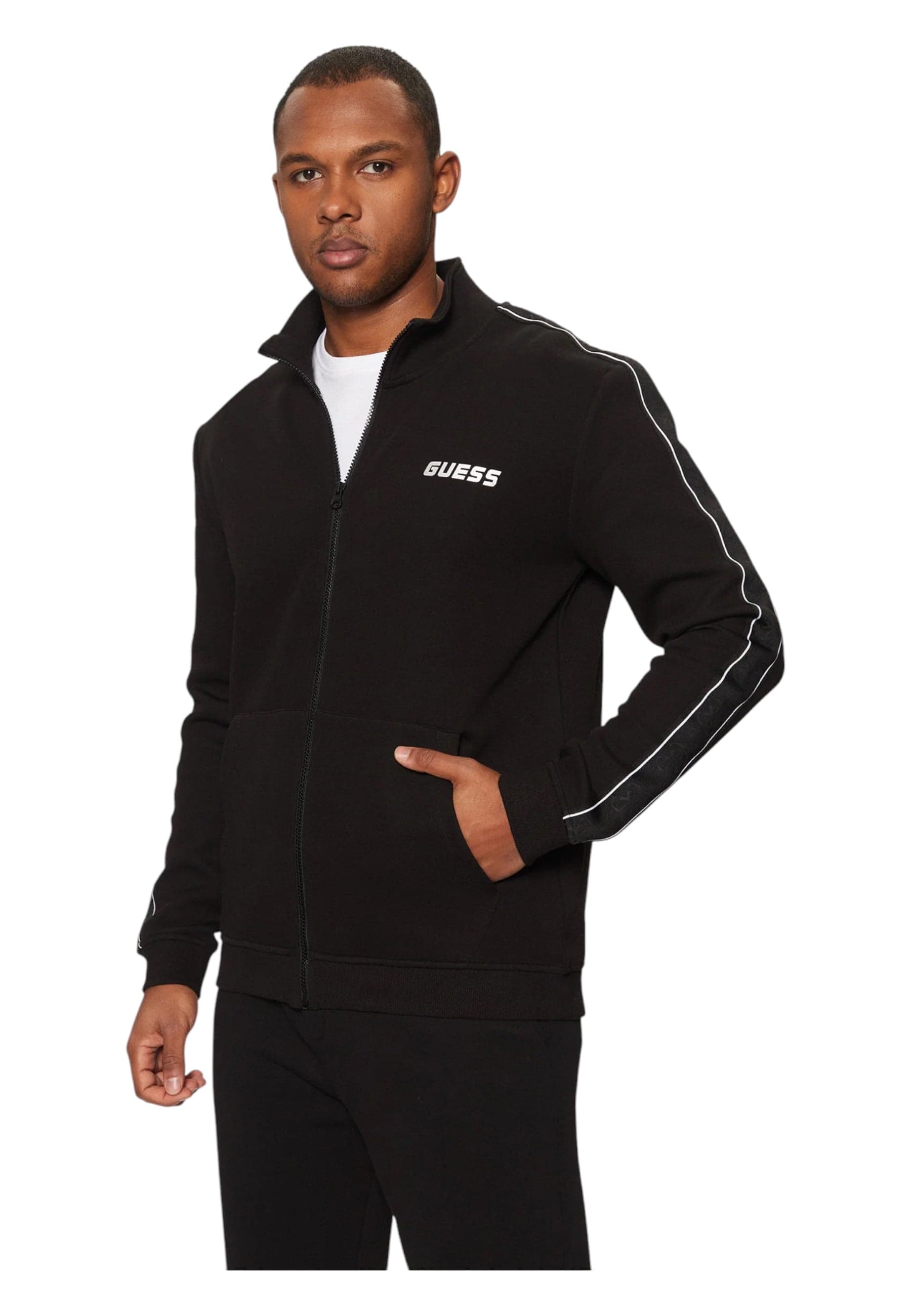 GUESS ACTIVEWEAR Felpa Uomo Guess Activewear Full zip da uomo in Felpe senza cappuccio Drestige - Casamassima, commercioVirtuoso.it