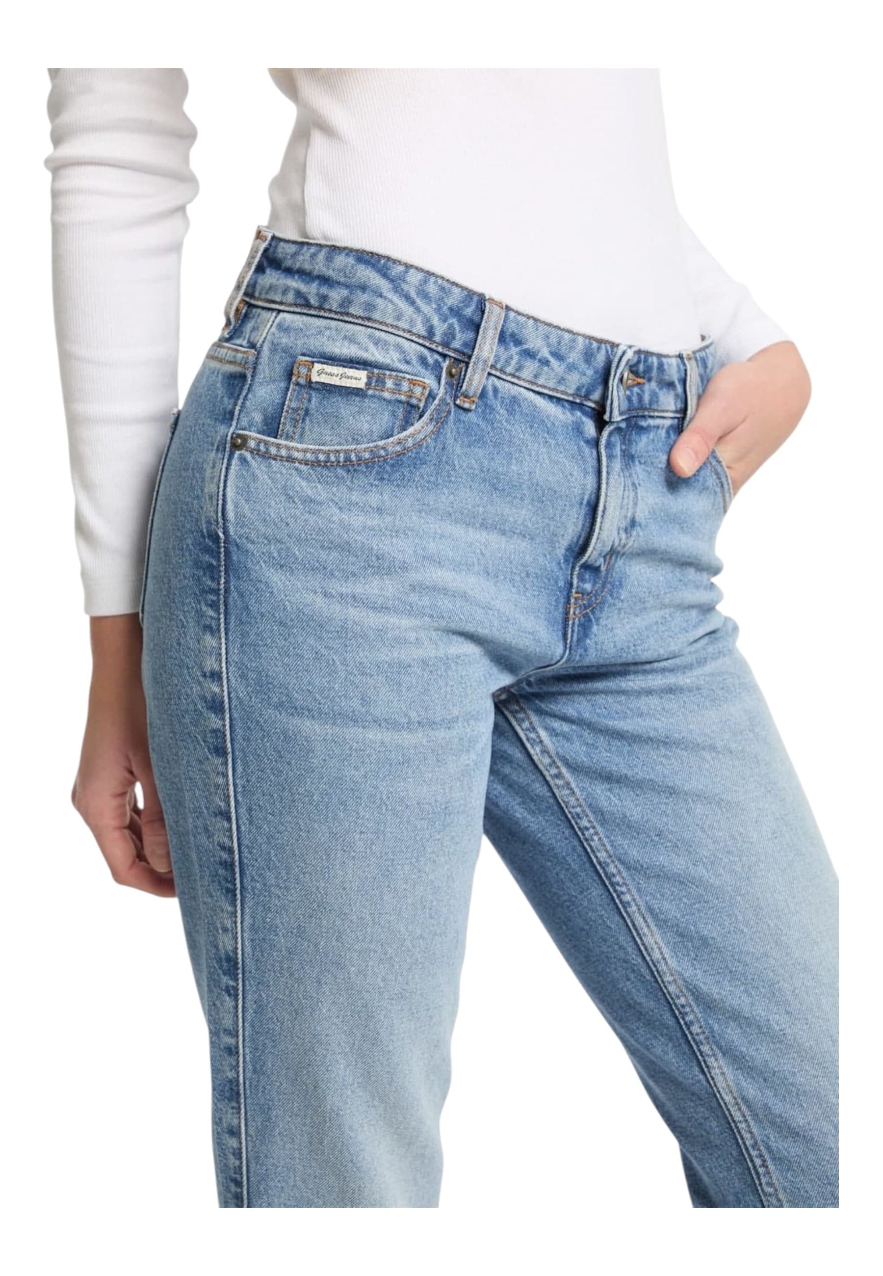 GUESS JEANS Jeans Donna Guess Jeans Bootcut da donna in Jeans Drestige - Casamassima, commercioVirtuoso.it