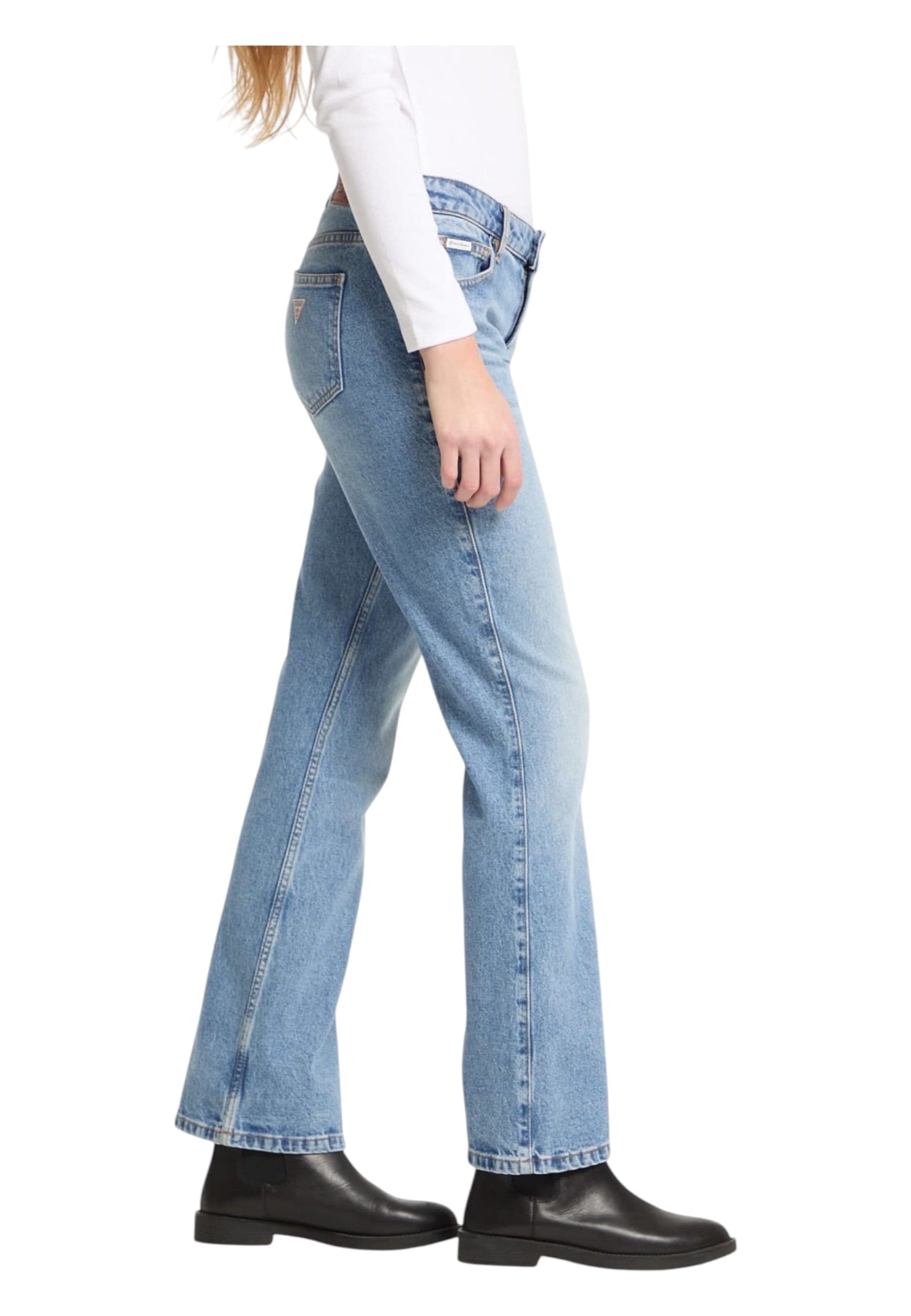 GUESS JEANS Jeans Donna Guess Jeans Bootcut da donna in Jeans Drestige - Casamassima, commercioVirtuoso.it