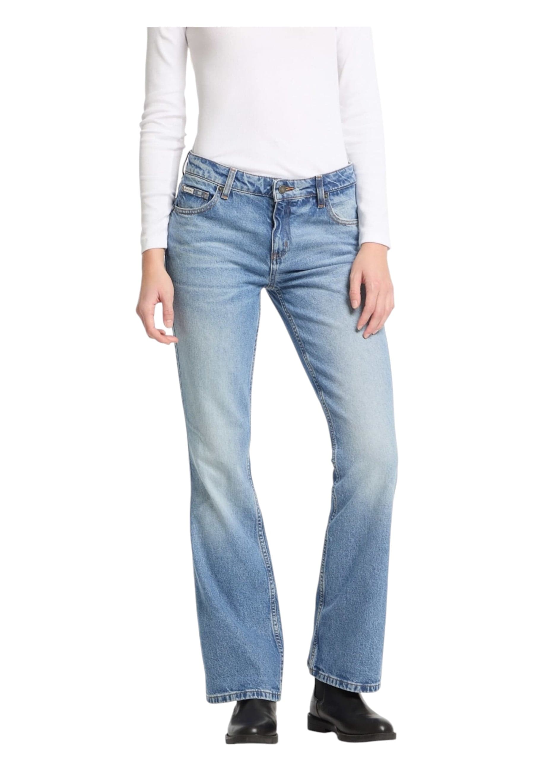 GUESS JEANS Jeans Donna Guess Jeans Bootcut da donna in Jeans Drestige - Casamassima, commercioVirtuoso.it