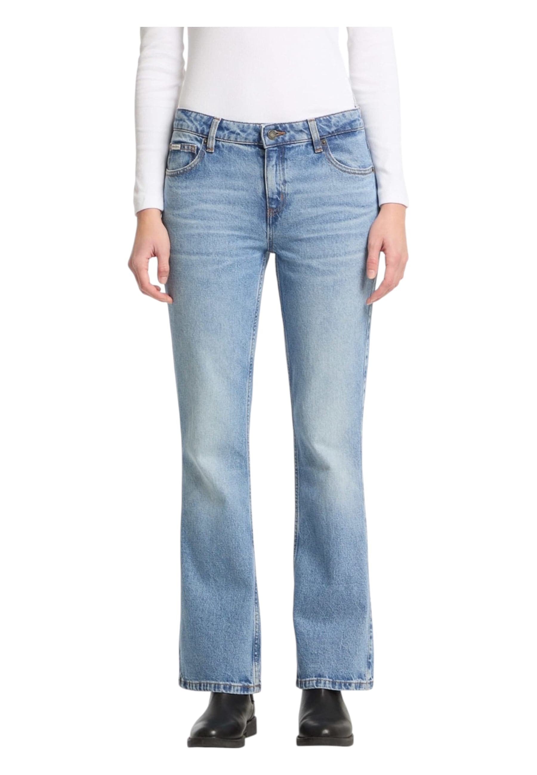 GUESS JEANS Jeans Donna Guess Jeans Bootcut da donna in Jeans Drestige - Casamassima, commercioVirtuoso.it