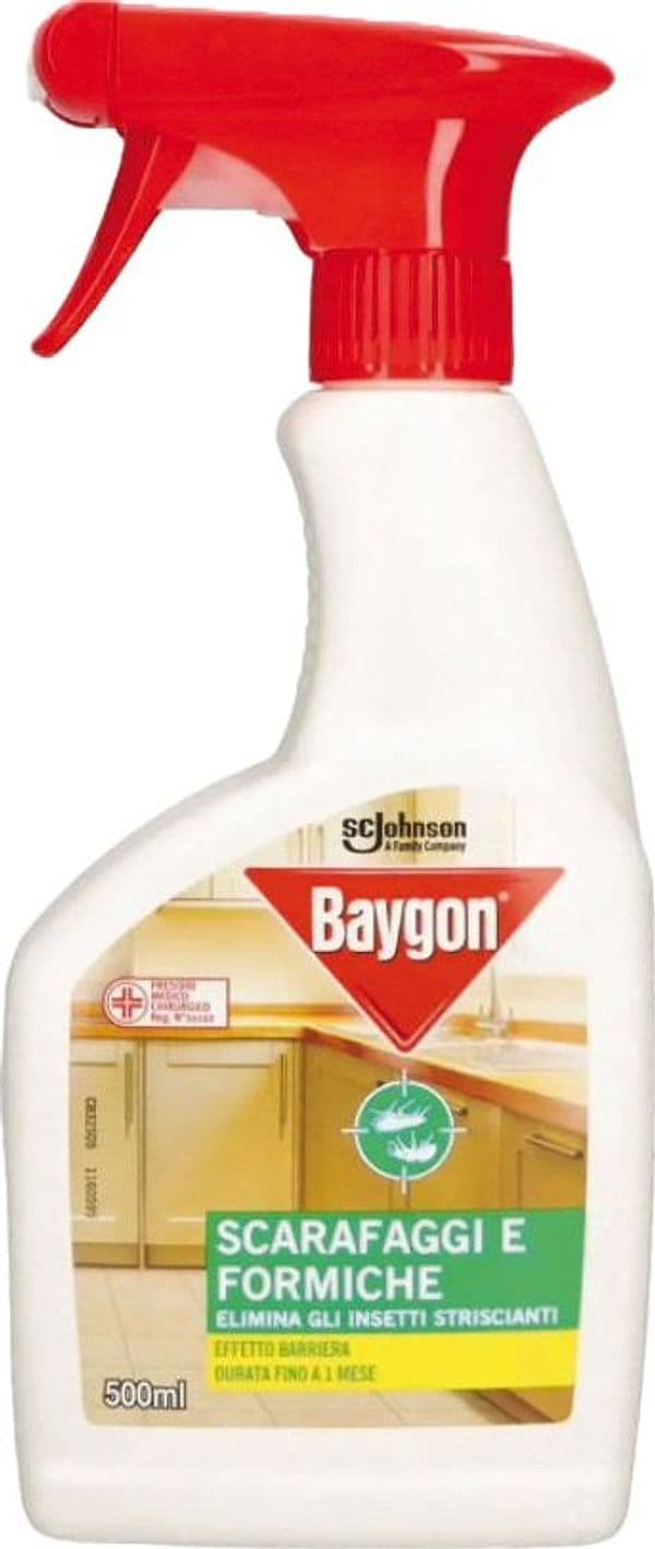Insetticida Scarafaggi e Formiche ML.500 12 Pezzi Baygon