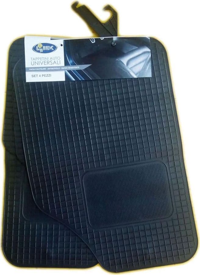 Set 4 Tappeti per Auto in PVC Sagomabili Lubex