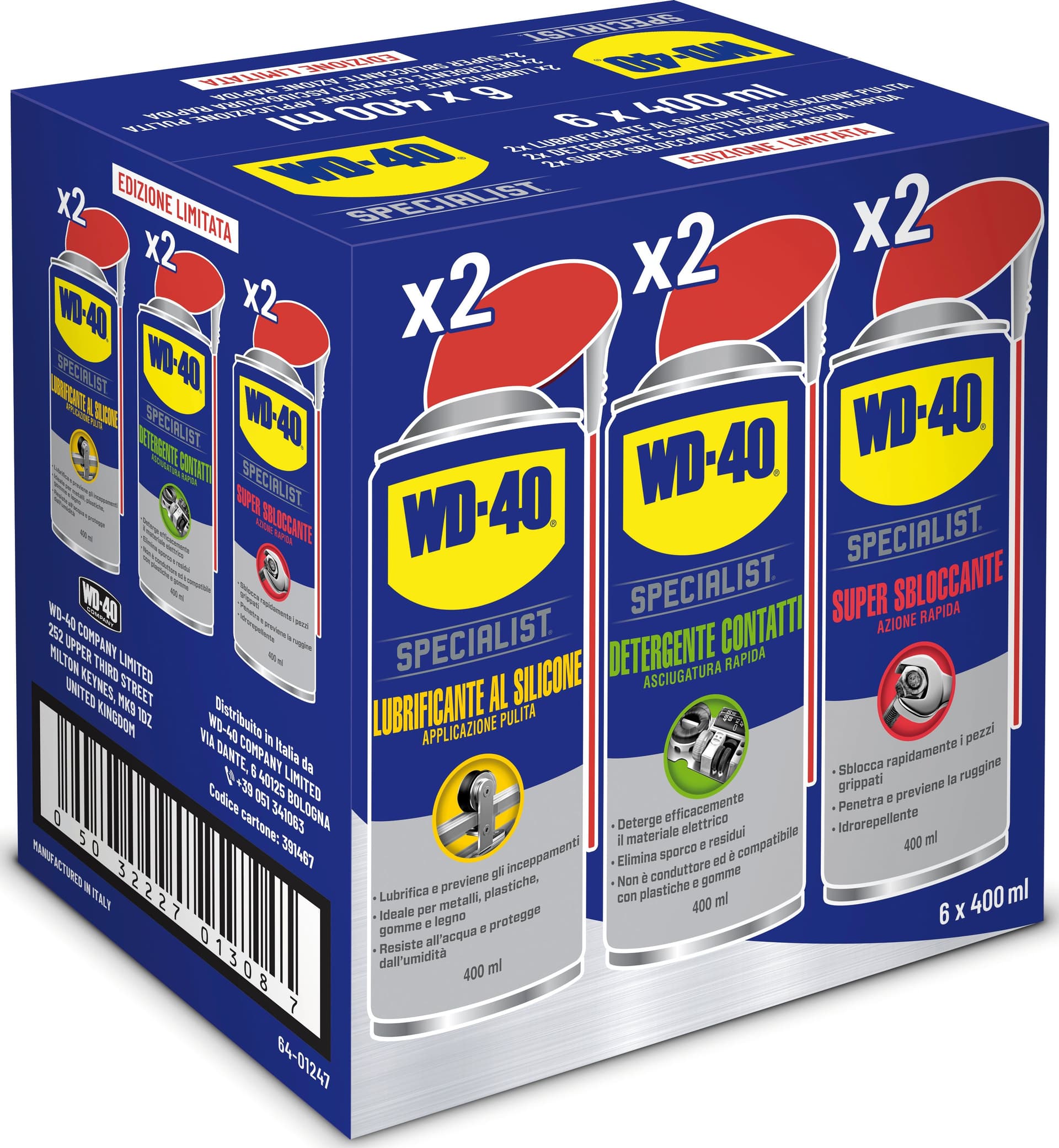 Spray WD 40 Mixed Specialist ML.400 PEZZI6