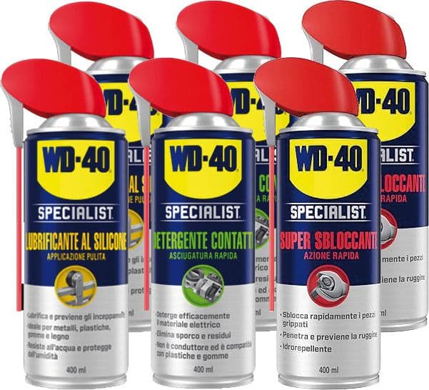 Spray Wd-40 Mixed Specialist Ml.400 Pz.6 in Lubrificanti BricoGo - Marano di Napoli, commercioVirtuoso.it
