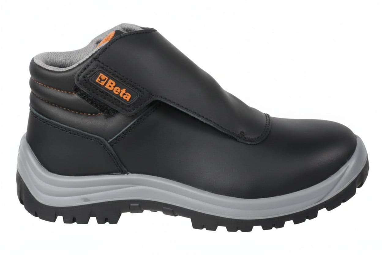 Scarpa Alta Basic in Pelle Idrorepellente 7245NB S3 N°45 Beta