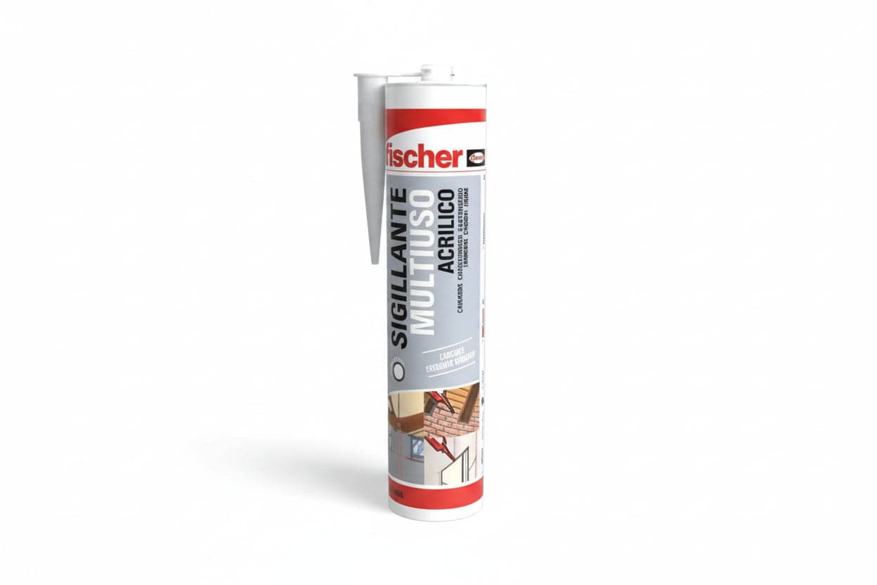 Silicone Sa Bi Acrilico 310 ml Bianco Fischer 25 Pezzi
