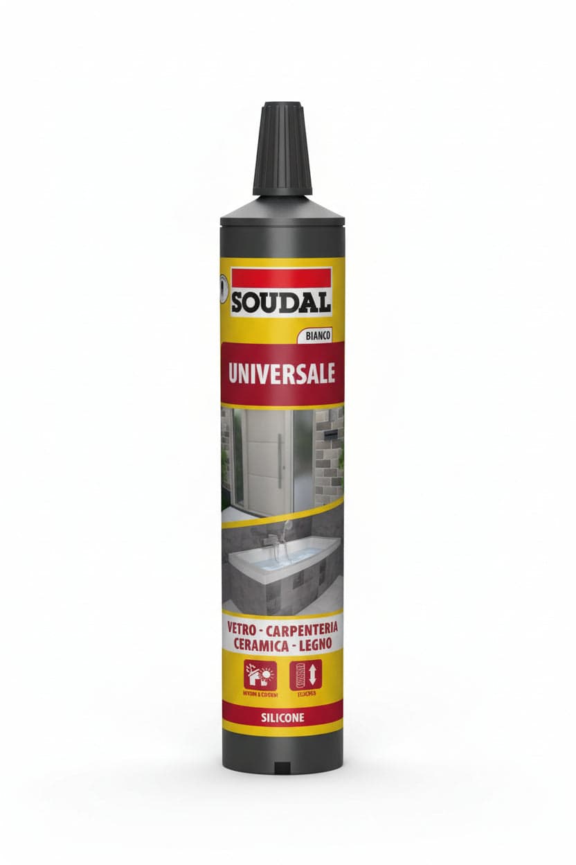 Soudal Silicone Acetico Universale Ml. 280 - Trasparente 12.00 Pz