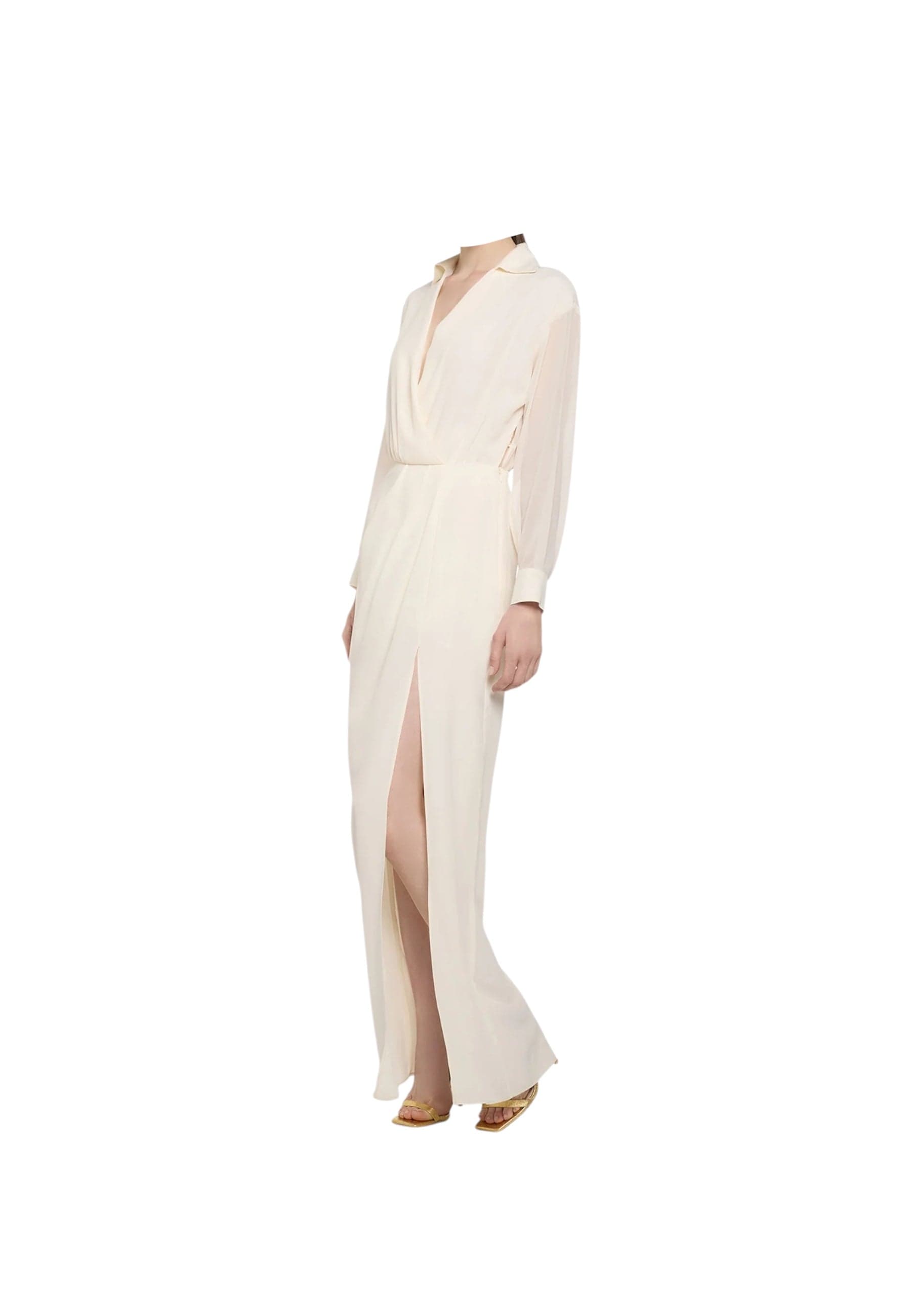 Simona Corsellini Vestito lungo con scollo incrociato Donna SIMONA CORSELLINI con spacco da donna in Sera e Cerimonia Drestige - Casamassima, commercioVirtuoso.it