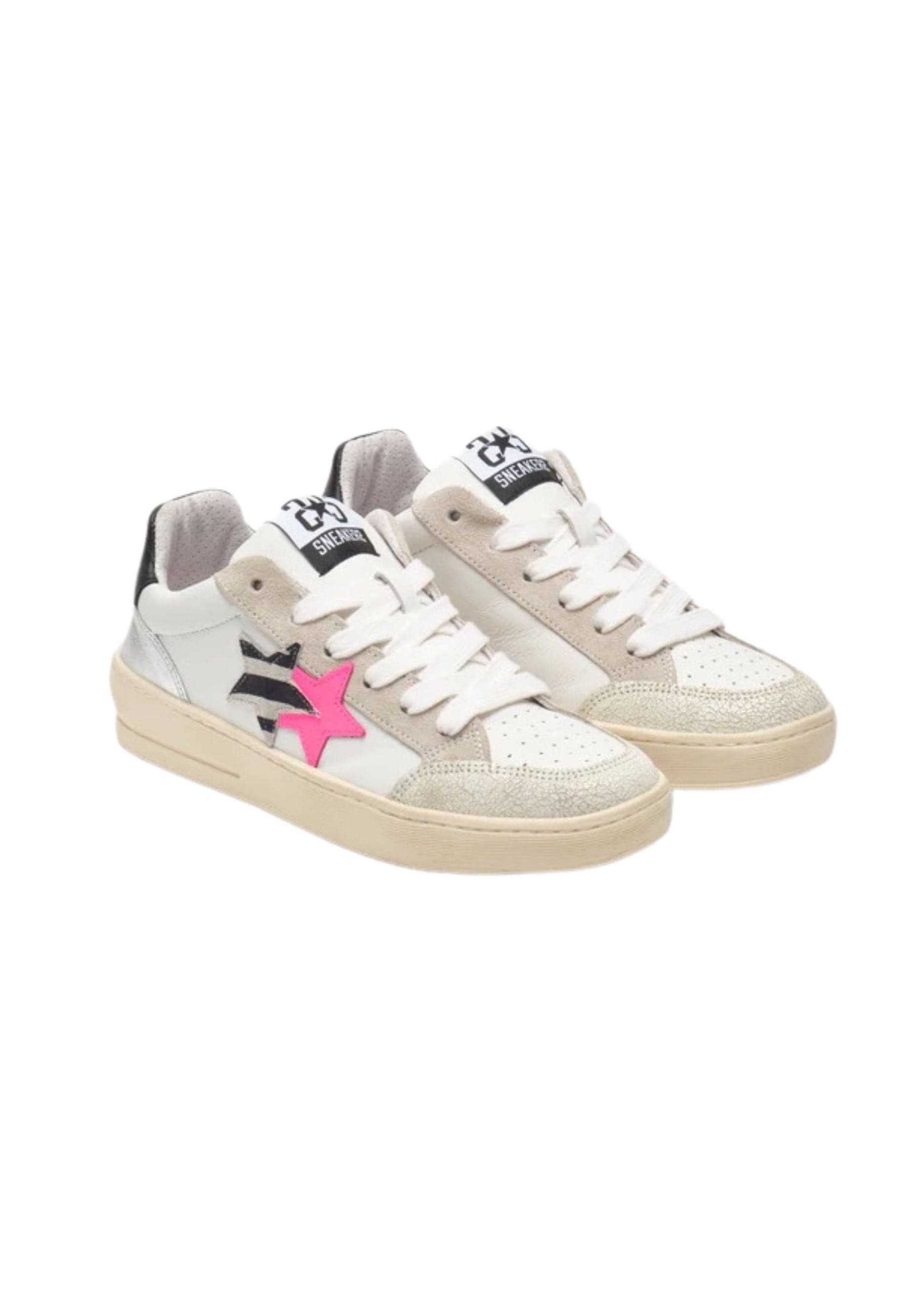 2-STAR Sneakers Donna 2-star New Star Fucsia e zebra da donna in Sneaker casual Drestige - Casamassima, commercioVirtuoso.it