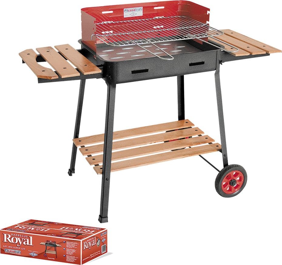 BARBECUE RETTANGOLARE '850 SUPER LUX' cm 53 x 39 x h. 80  - FILCASALINGHI