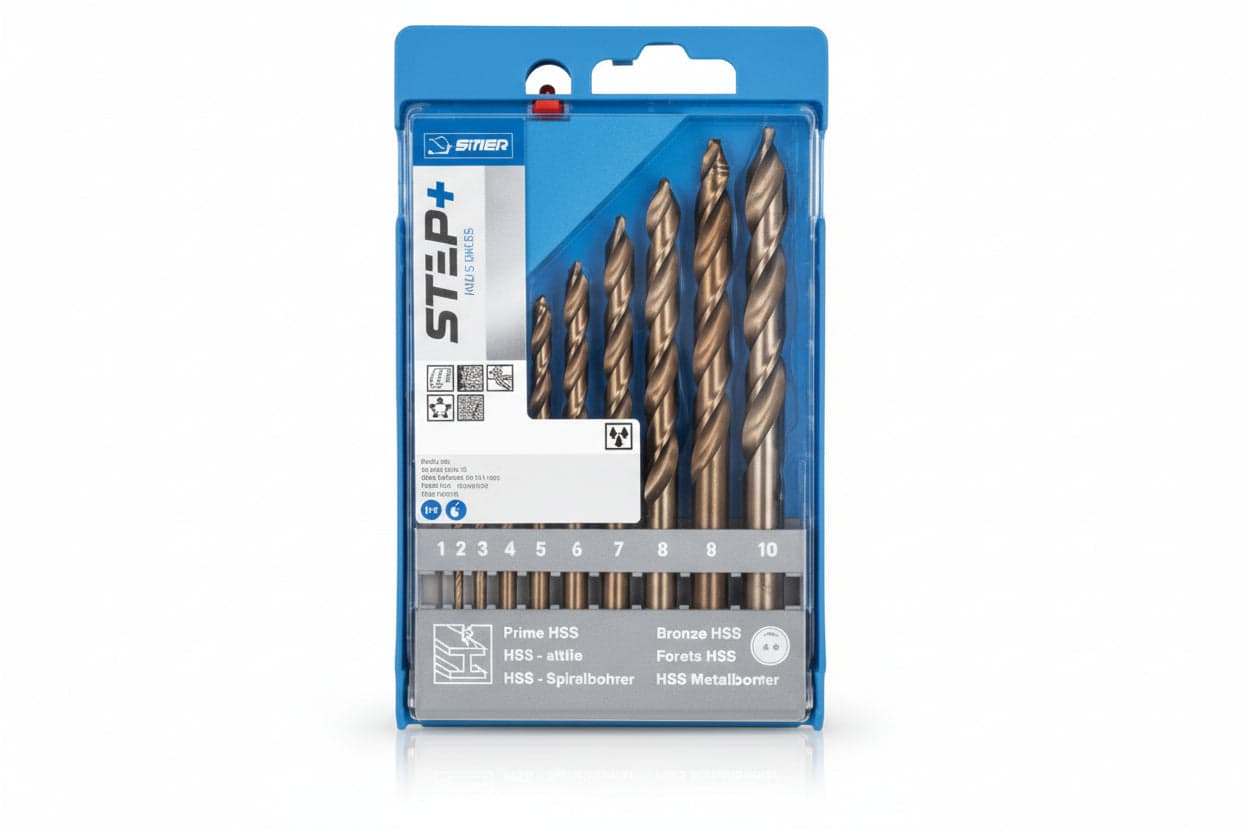 Punte HSS g Rettificate Step+ in Set da Pezzi 10 Krino